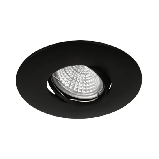 FOCO EMPOTRABLE Ø11CM ALUMINIO INYECTADO NEGRO GU10