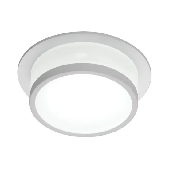 FOCO EMPOTRABLE BAÑO LUZ FRONTAL Y LATERAL BLANCO GU10