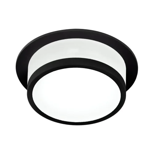 FOCO EMPOTRABLE BAÑO LUZ FRONTAL Y LATERAL NEGRO GU10