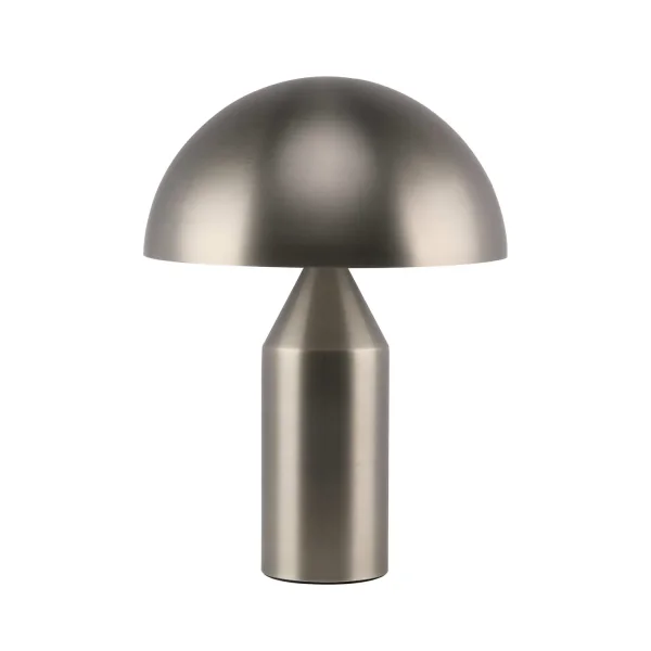 LÁMPARA DE MESA 2 LUCES E27 NÍQUEL MATE ENOKI