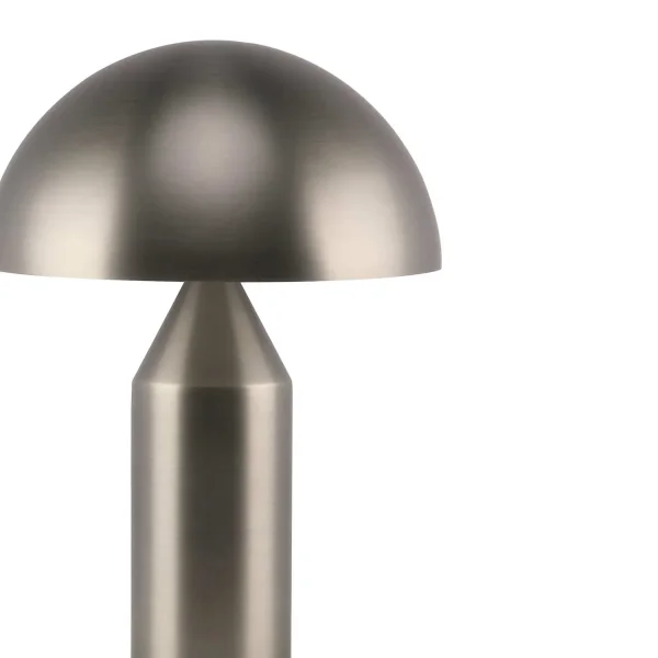 LÁMPARA DE MESA 2 LUCES E27 NÍQUEL MATE ENOKI