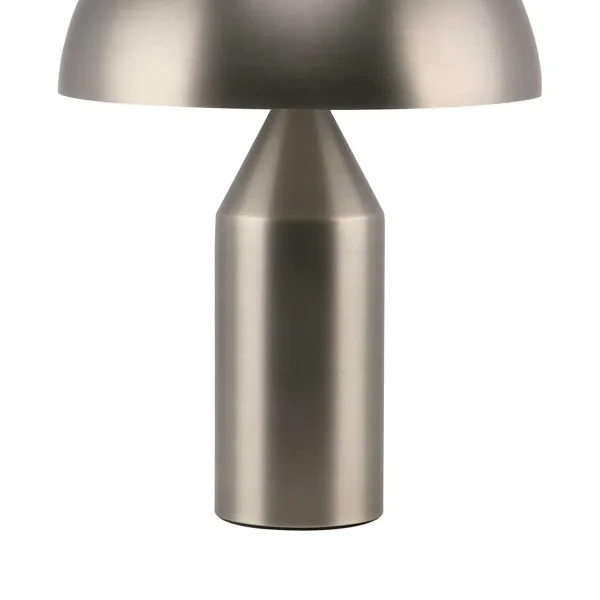 LÁMPARA DE MESA 2 LUCES E27 NÍQUEL MATE ENOKI