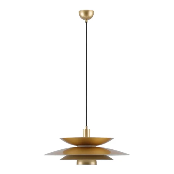 LÁMPARA DE TECHO 1LUZ E27 DORADO Ø48CM ORNELLA