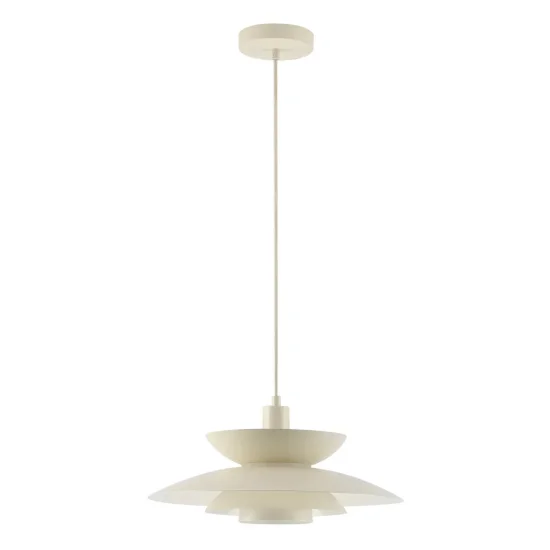 LÁMPARA DE TECHO 1LUZ E27 BEIGE Ø38CM ORNELLA 2