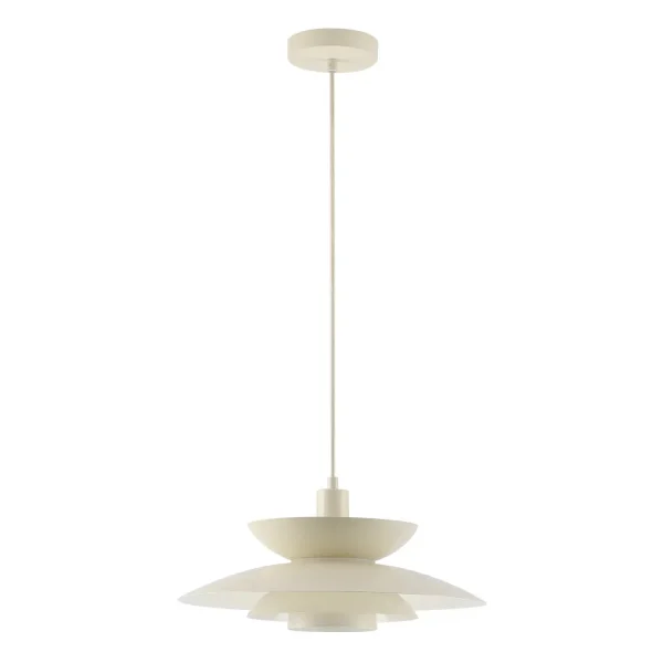 LÁMPARA DE TECHO 1LUZ E27 BEIGE Ø38CM ORNELLA