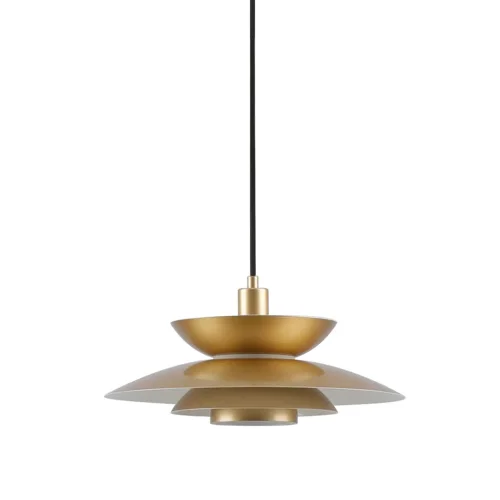 LÁMPARA DE TECHO 1LUZ E27 DORADO Ø38CM ORNELLA