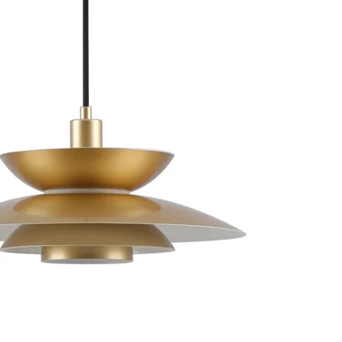 LÁMPARA DE TECHO 1LUZ E27 DORADO Ø38CM ORNELLA