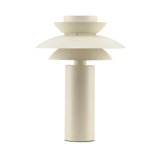 LÁMPARA DE MESA 1LUZ E27 BEIGE Ø30CM ORNELLA 2