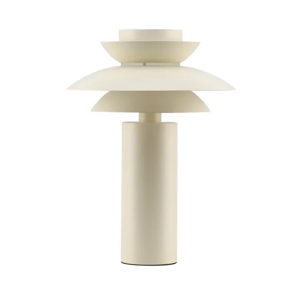 LÁMPARA DE MESA 1LUZ E27 BEIGE Ø30CM ORNELLA