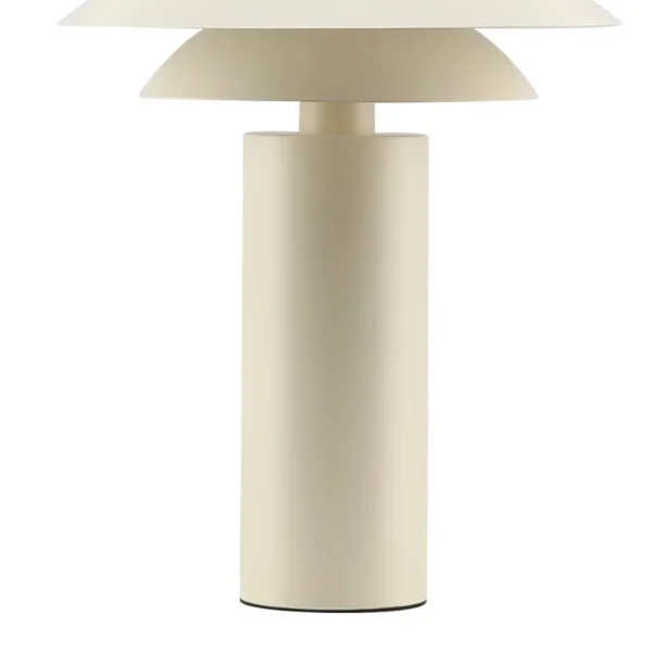 LÁMPARA DE MESA 1LUZ E27 BEIGE Ø30CM ORNELLA