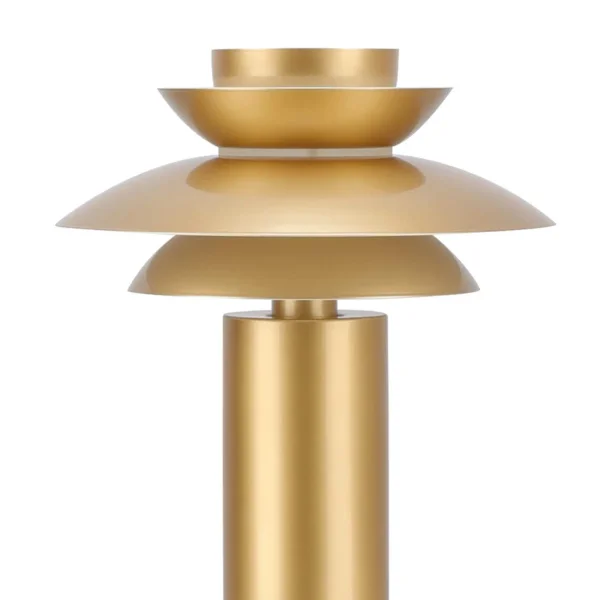 LÁMPARA DE MESA 1LUZ E27 DORADO Ø30CM ORNELLA