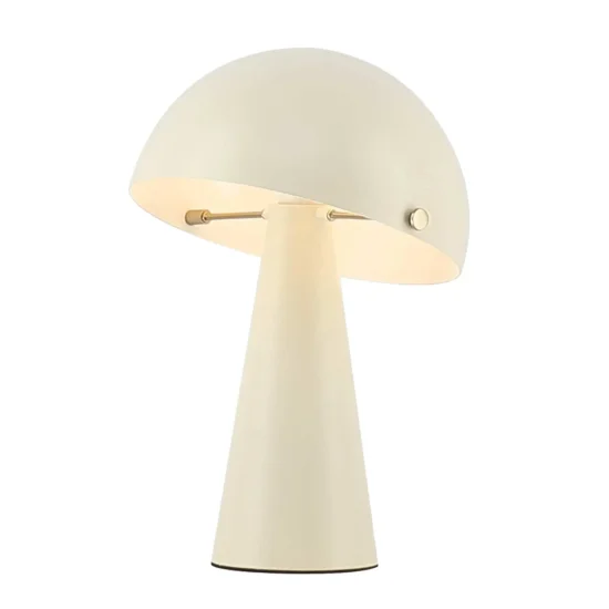 LÁMPARA DE MESA ACERO PINTADO BEIGE E27 CHANTERELLE 2