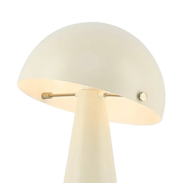 LÁMPARA DE MESA ACERO PINTADO BEIGE E27 CHANTERELLE