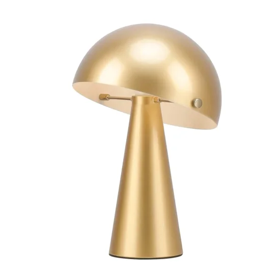 LÁMPARA DE MESA ACERO PINTADO DORADO E27 CHANTERELLE 2