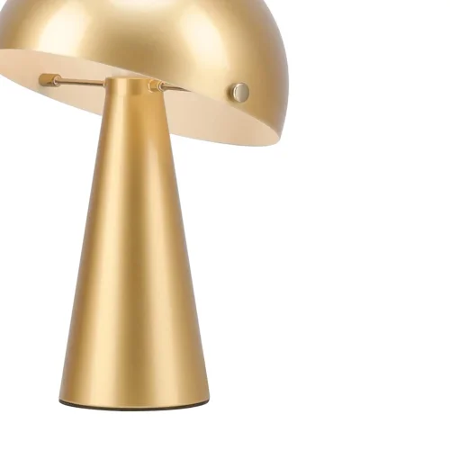LÁMPARA DE MESA ACERO PINTADO DORADO E27 CHANTERELLE