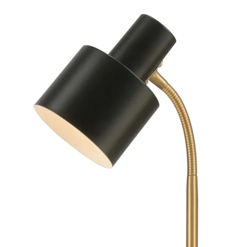 LÁMPARA DE MESA E27 NEGRO Y DORADO GEMMA