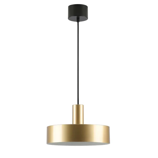 LÁMPARA DE TECHO E27 NEGRO Y DORADO GEMMA