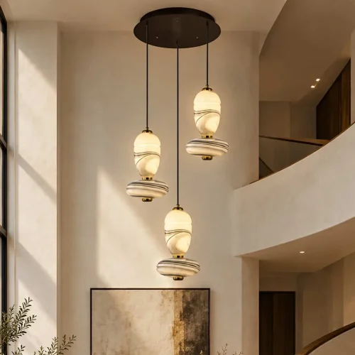 LÁMPARA DE TECHO LED 3 LUCES 30W CCT EFECTO MÁRMOL TOSCANA