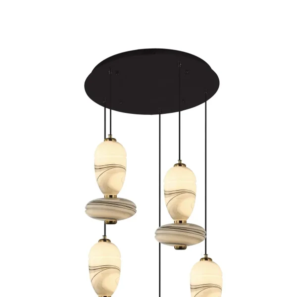LÁMPARA DE TECHO LED 5 LUCES 50W CCT EFECTO MÁRMOL TOSCANA