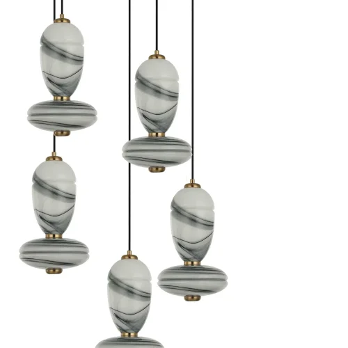 LÁMPARA DE TECHO LED 5 LUCES 50W CCT EFECTO MÁRMOL TOSCANA
