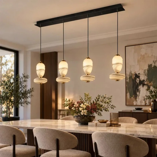 LÁMPARA DE TECHO LED 4 LUCES 40W CCT EFECTO MÁRMOL TOSCANA
