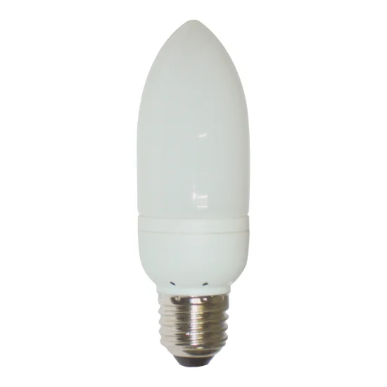 BOMBILLA VELA LISA BAJO CONSUMO E27 9W