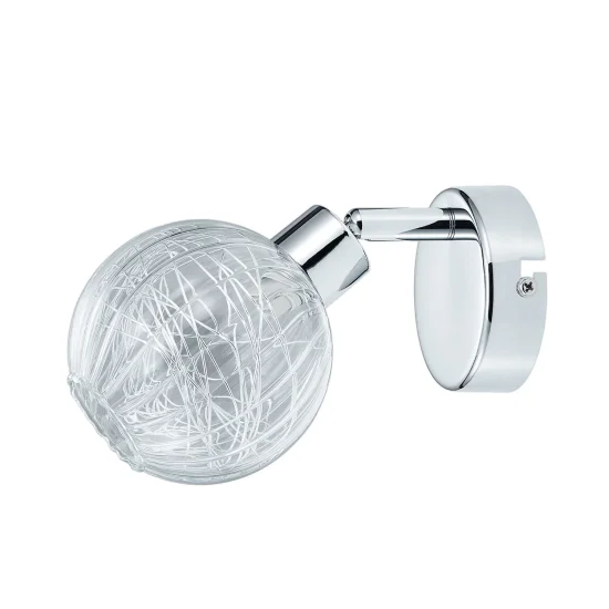 FOCO DE 1 LUZ QUINN CROMO