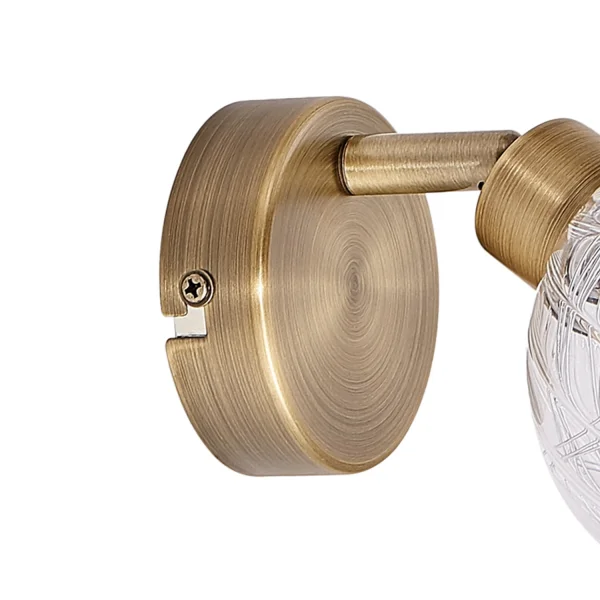 FOCO DE 1 LUZ QUINN CUERO