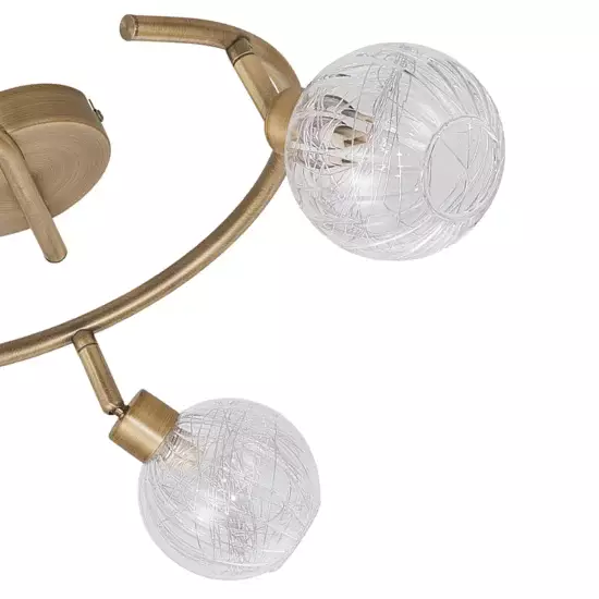 PLAFÓN DE 3 LUCES QUINN CUERO 2