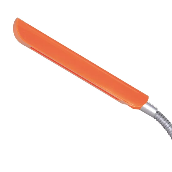 Flexo Pinza Led Cleo Naranja-Plata, Iluminación | Lúzete 2