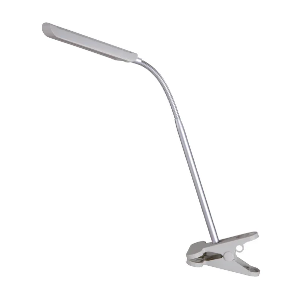 FLEXO PINZA LED CLEO GRIS-PLATA