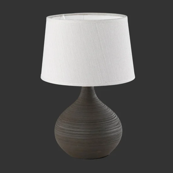 LÁMPARA DE MESA GUIDO CERÁMICA MARRÓN 2