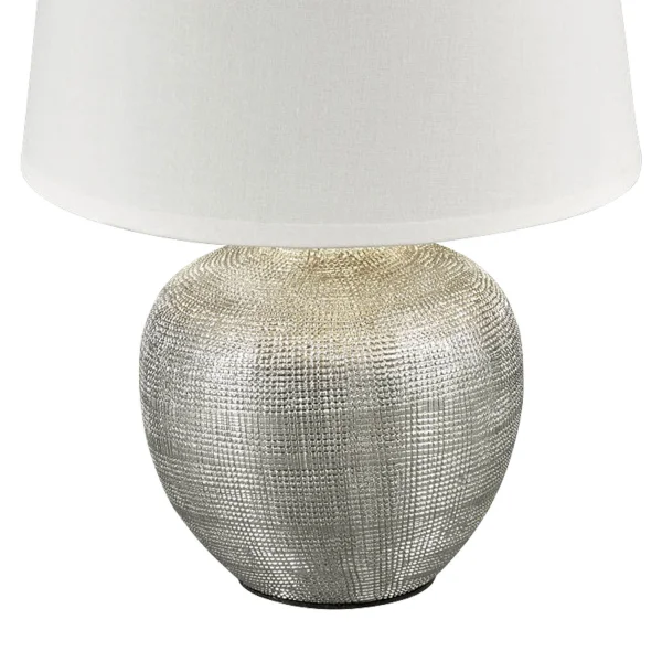 LÁMPARA DE MESA SPLENDOUR 18CM PLATA