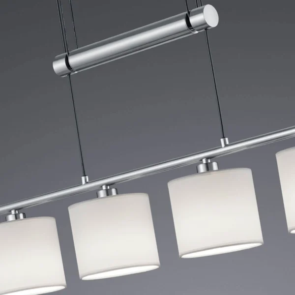 LÁMPARA DE TECHO 4 LUCES OLIVIA BLANCO