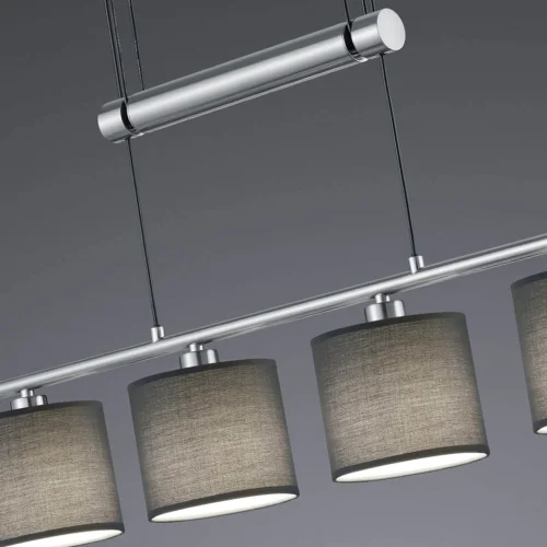 LÁMPARA DE TECHO 4 LUCES OLIVIA GRIS