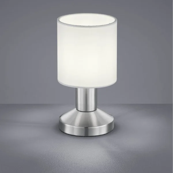 LÁMPARA DE MESA PICCOLO NÍQUEL BLANCO