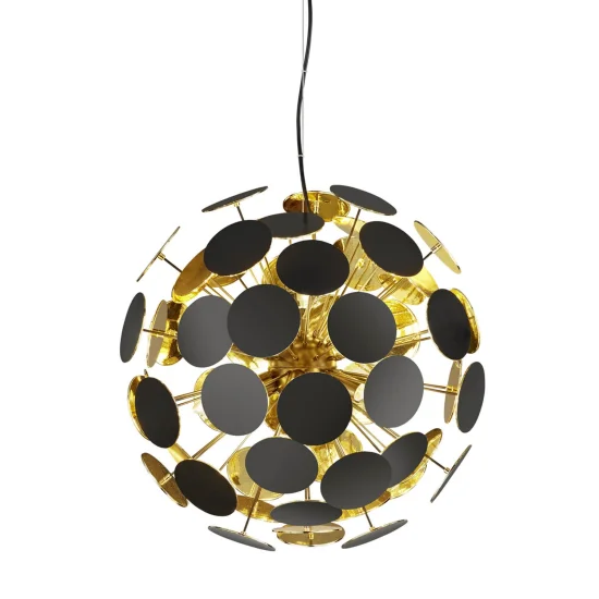 LÁMPARA COLGANTE KARIN NEGRO ORO