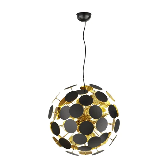 LÁMPARA COLGANTE KARIN NEGRO ORO 2