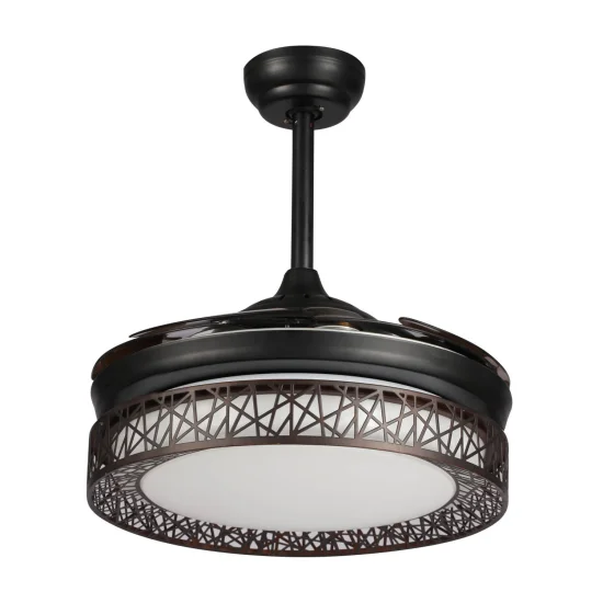 VENTILADOR DE TECHO LED FORREST MARRÓN 2