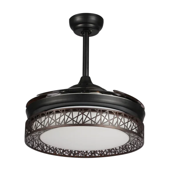 VENTILADOR DE TECHO LED FORREST MARRÓN