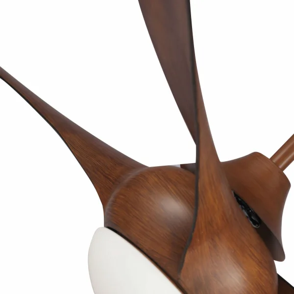 VENTILADOR DE TECHO LED PARRISH MARRÓN