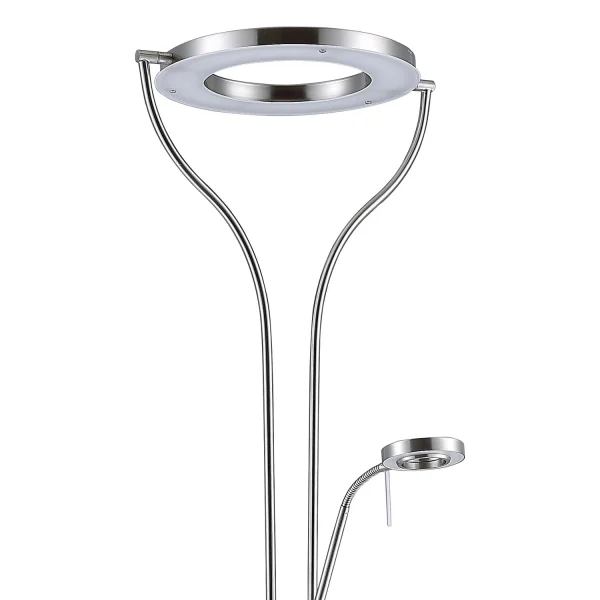 LÁMPARA DE PIE LED CAROUSEL 20W CROMO