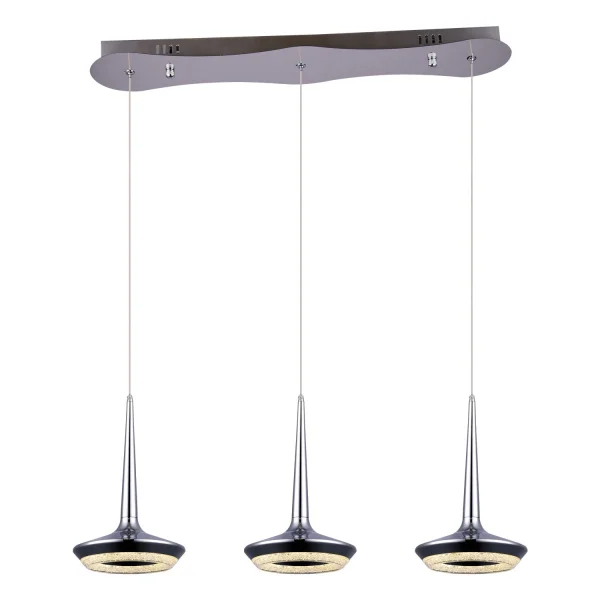 LÁMPARA DE TECHO LED 3 LUCES CHANTAL 27W BARRA CROMO