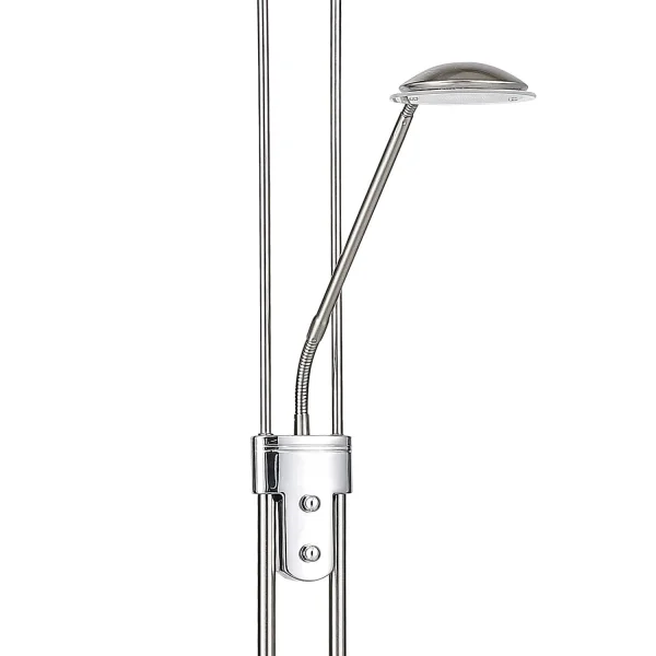 LÁMPARA DE PIE LED ARTEMIS 20W NÍQUEL SATINADO