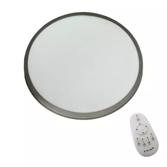 PLAFÓN SUPERFICE LED EMERY PLATA REGULABLE