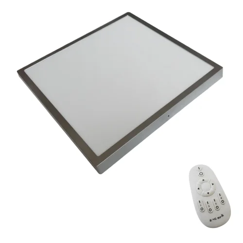 PLAFÓN SUPERFICE LED PEYTON PLATA REGULABLE