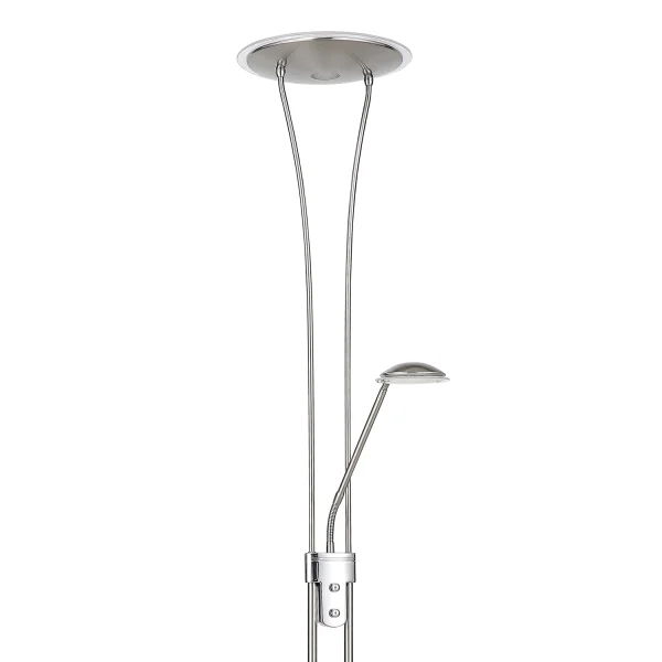 LÁMPARA DE PIE LED ARTEMIS 20W NÍQUEL SATINADO