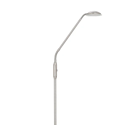 LÁMPARA DE PIE LED MAXIMO 6W NÍQUEL SATINADO LÁMPARA DE PIE LED MAXIMO 6W NÍQUEL SATINADO