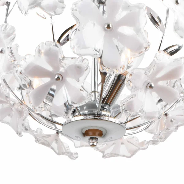 LÁMPARA DE TECHO ERIKA FLORES BLANCA LÁMPARA DE TECHO ERIKA FLORES BLANCA