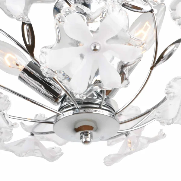 PLAFÓN ERIKA FLORES BLANCA